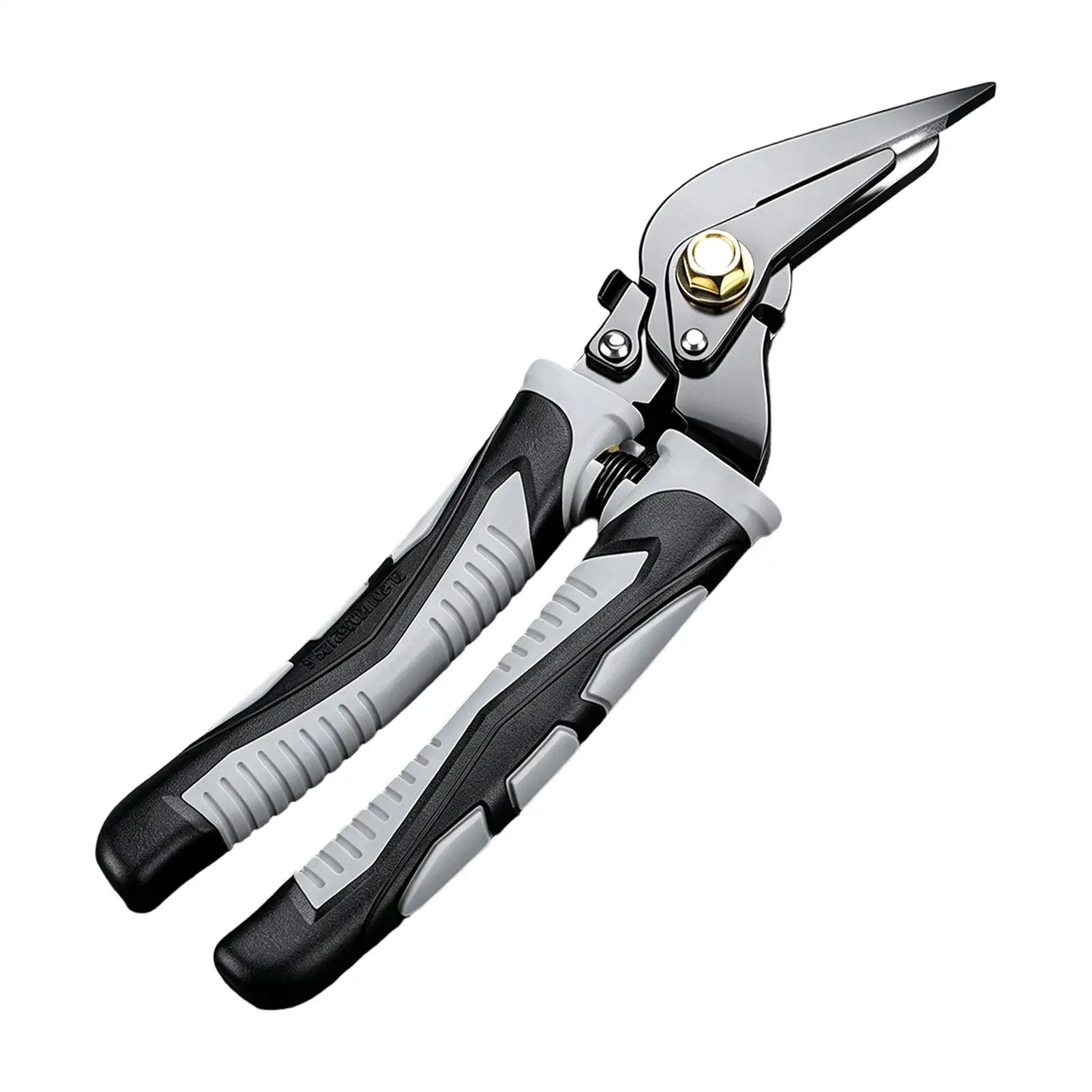 Metal Cutter Rust-Resistant Long-Lasting Ergonomic Grip Scissors Sheet Metal Shears For Aluminum Gutter PVC Stainless Steel DIY