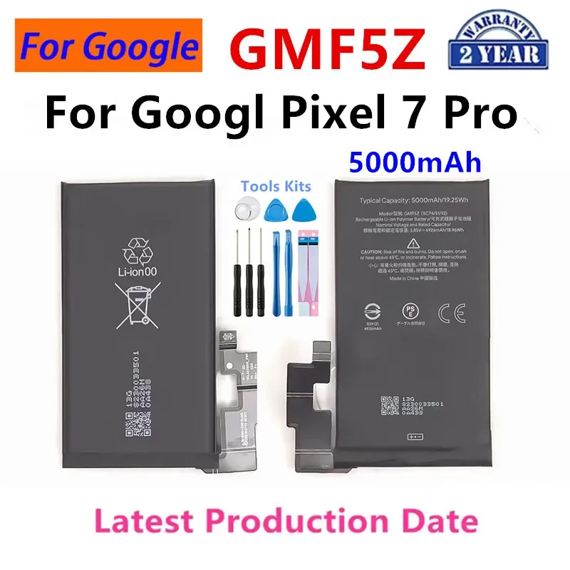 GUKD8 GS35E GP5JE GMF5Z GZE8U For Google Pixel 7A/Pixel 7/ Pixel 7 Pro /Pixel 8/Pixel 8 Pro Phone Batteries image 3