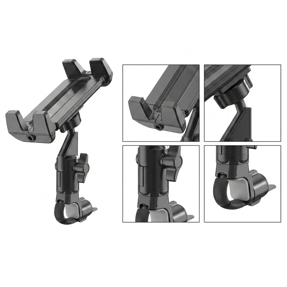 Adjustable Tablet Holder For Mic Stand 360 Degree Rotating Long Arm Phone Mount For Microphone Stand Streaming Accessories