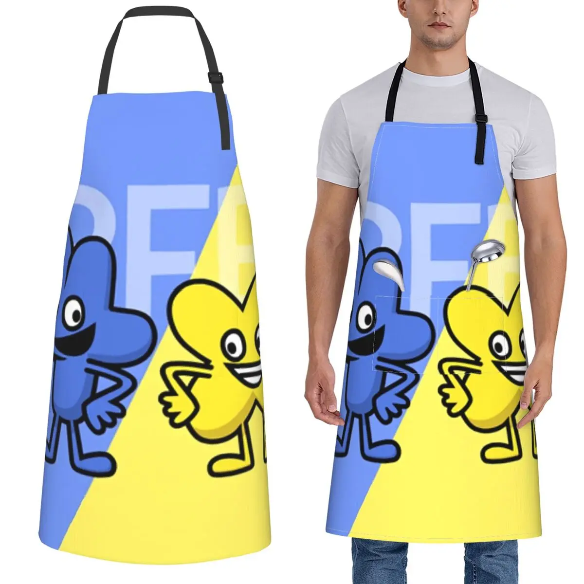 

BFDI 4 и X дизайнерский фартук для шеф-повара, кулинарии, кухни, нагрудник без рукавов, кухонный сарафан для чистки для женщин и мужчин, рисование