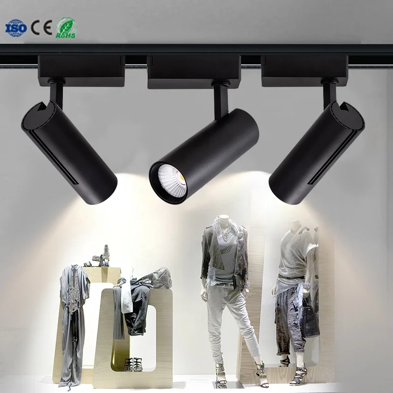 25w Cob Led Spot Track Light Ce Rohs High Quality Design Led Track Light 5 Years Warranty Led Track Light for Clothing Shop