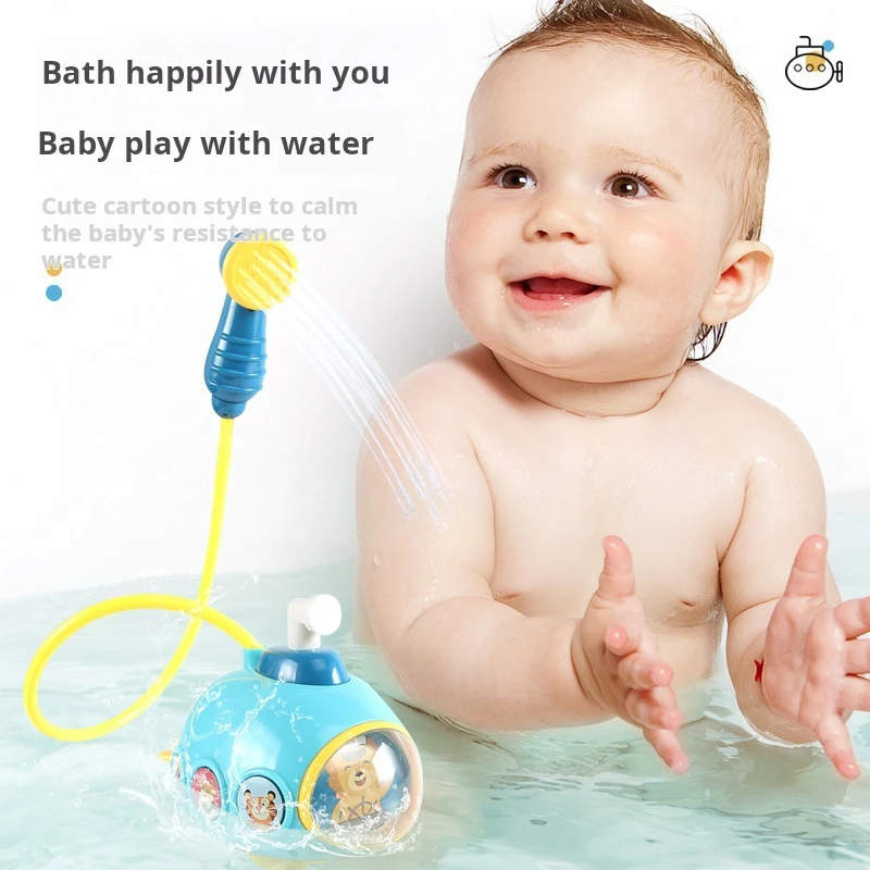 Baby Bad Speelgoed Speelgoed Voor Kinderen Elektrische Onderzeeër Douche Sucker Baby Speelgoed Spray Water Speelgoed Badkuip Sprinkler Baby Shower