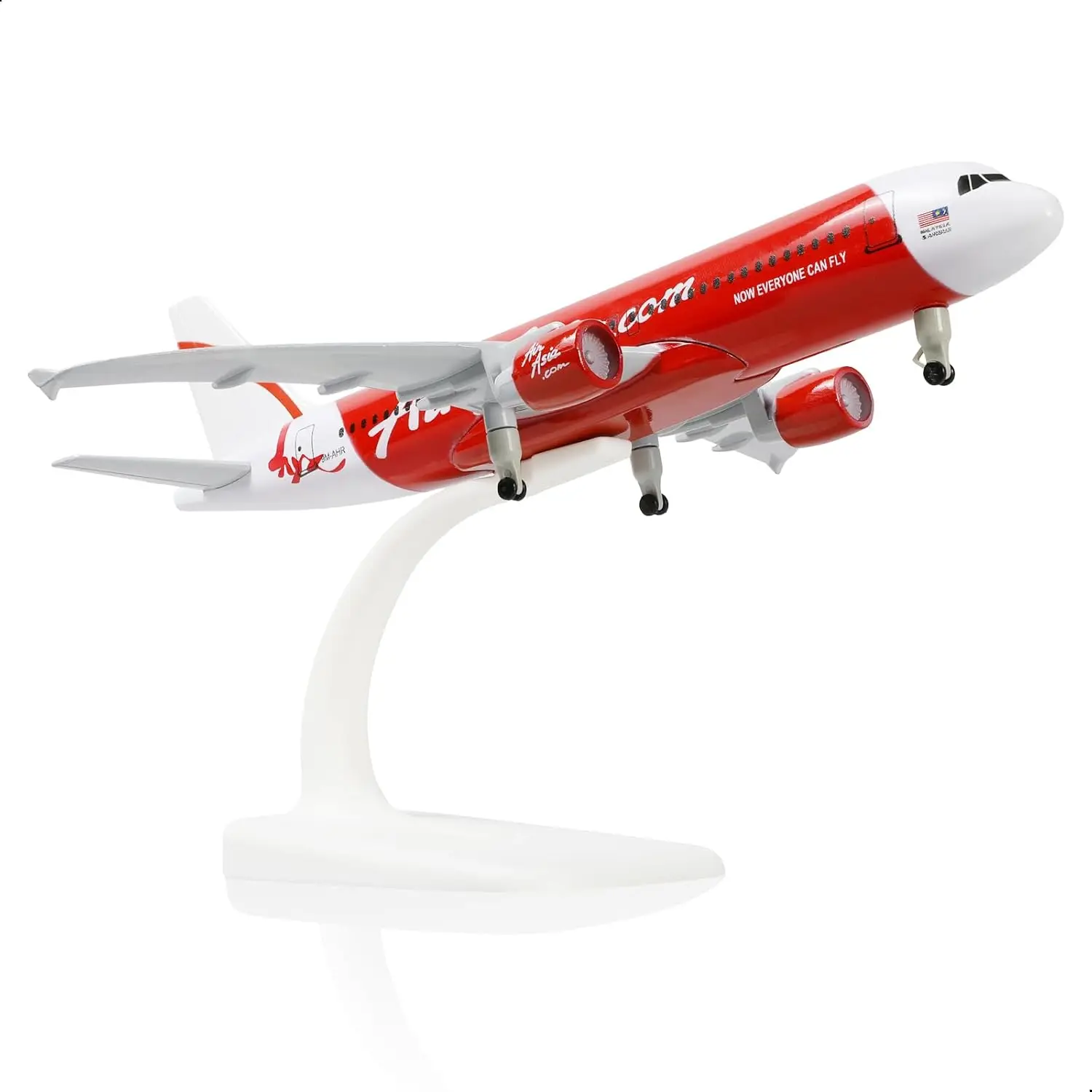 

20cm A320 Asian Diecast Metal Airplane Mode Toy Kit with Stand＆Wheel for Adults Collection and Displays or Children Toy Gift
