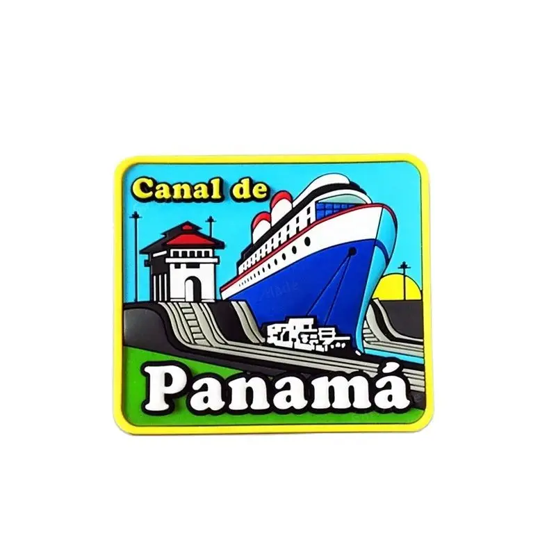 Personalized Custom Cartoon Fridge Magnet for Panama, Soft PVC, Custom