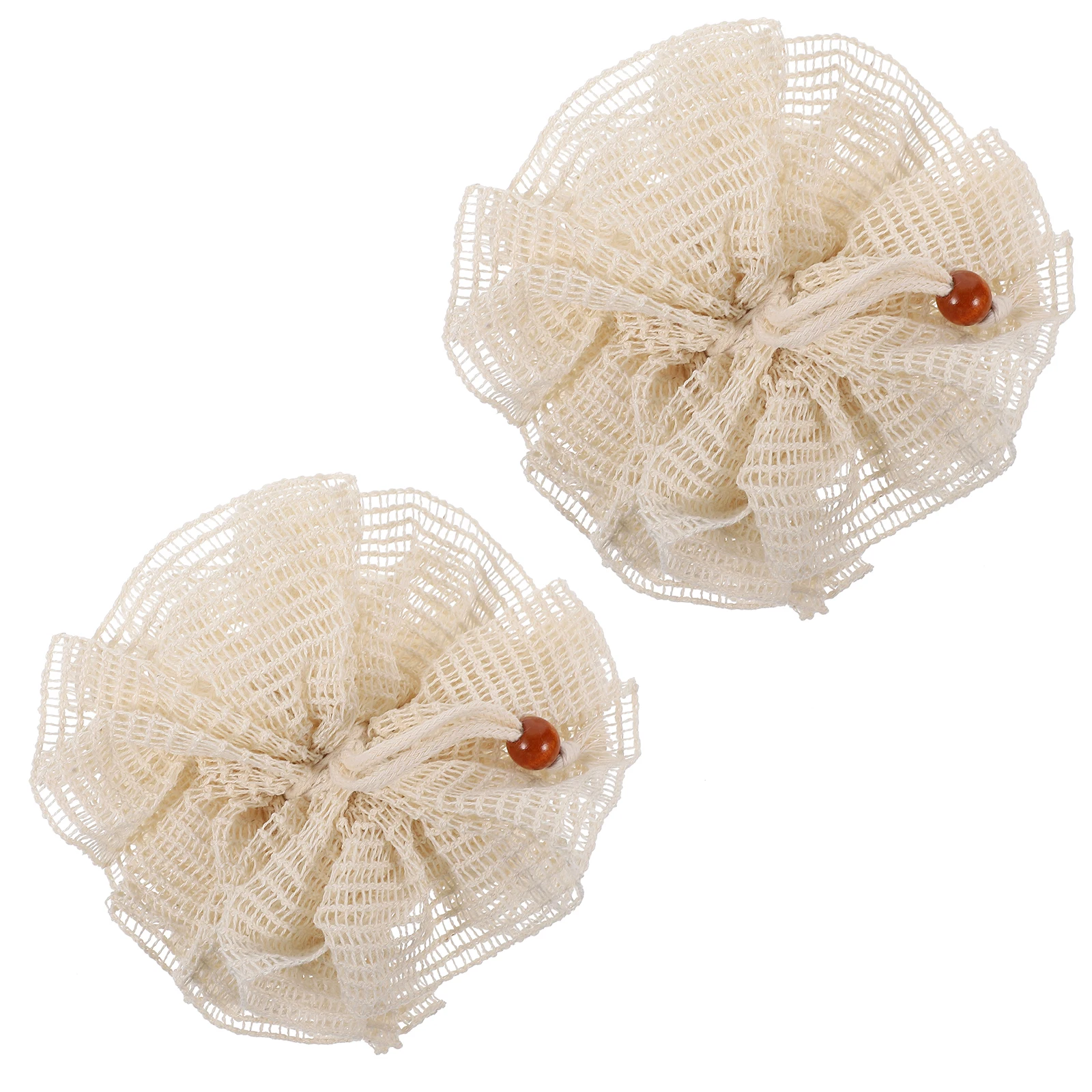 

2Pcs Bath Ball Shower Sponge Loofahs Ramie Fiber Body Scrubber Cleaning Sponges Mesh ExfoliatingFoam Home Travel Suitable
