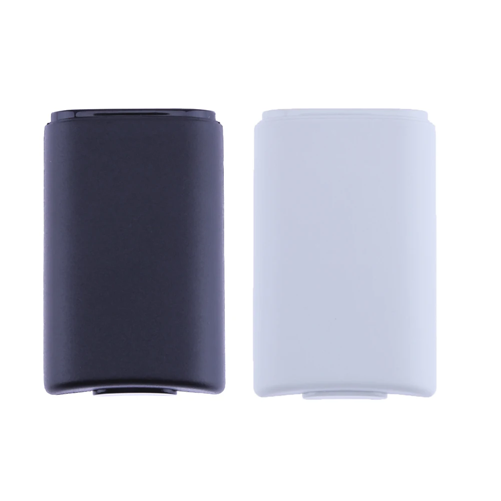 Capa traseira de bateria abs com adesivo, capa de plástico para controle sem fio, acessórios de jogo, substituição para xbox 360