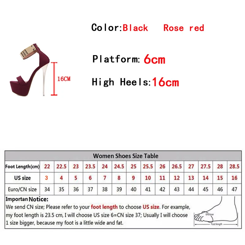 Liyke Fashion Design Metal Ankle Cover Strap Women Sexy 16CM Sandals Platform High Heels Party Club Stripper Pole Dance Shoes - Image 6