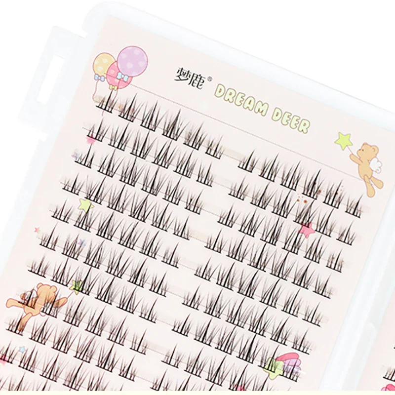 32Rows Manga Lash Eyelash Book High Quality Cluster Lashes Manhua Eyelashes Elf Makeup Strand Eyelashes Y2K Eyelashes Extension