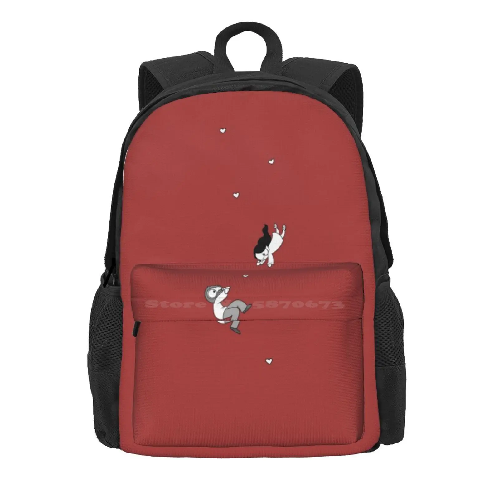 Falling For You Hot Sale Schoolbag Backpack Fashion Bags Catana Comics Fall Love Hearts Couple