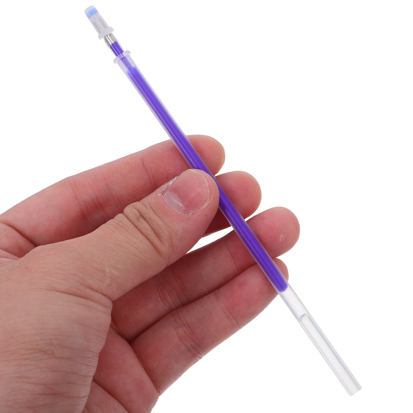 

100Pcs Heat Erasable Fabric Pen Refills Blue Fine Tip for Precise Pattern Marking Sewing Quilting Embroidery Dressmaking Textile