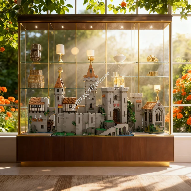 

7202pcs MOC Lion Knight S Tower Castle Expansion Knights Model Christmas Gifts Toy Building Blocks Architecture Idea Education