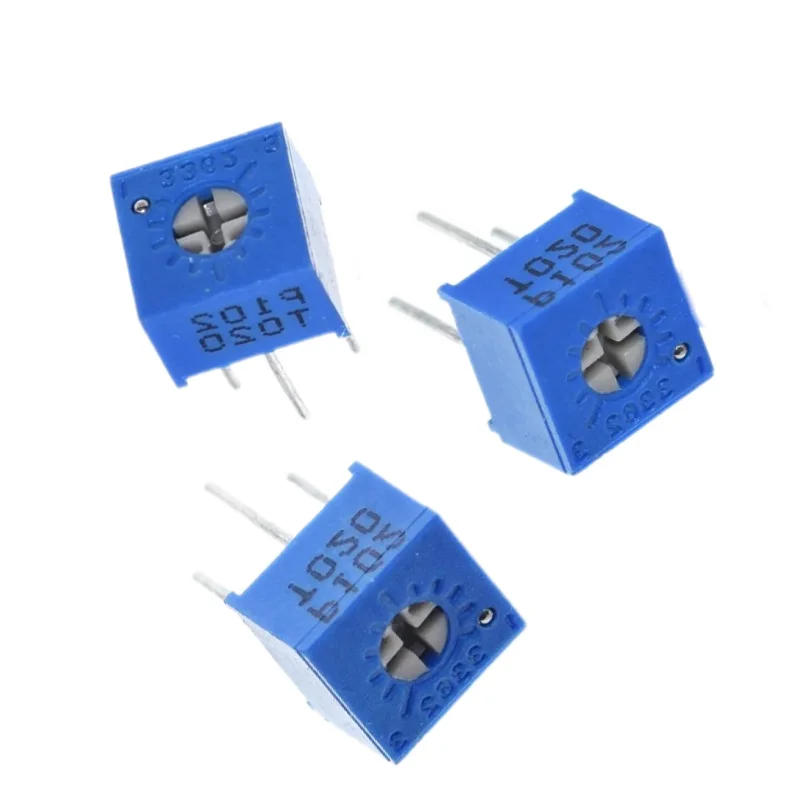 Imagem -02 - Potenciômetro Variável Resistor 3362p1-103lf 10k Ohm Dip Trimpot Trimmer 10 Pcs