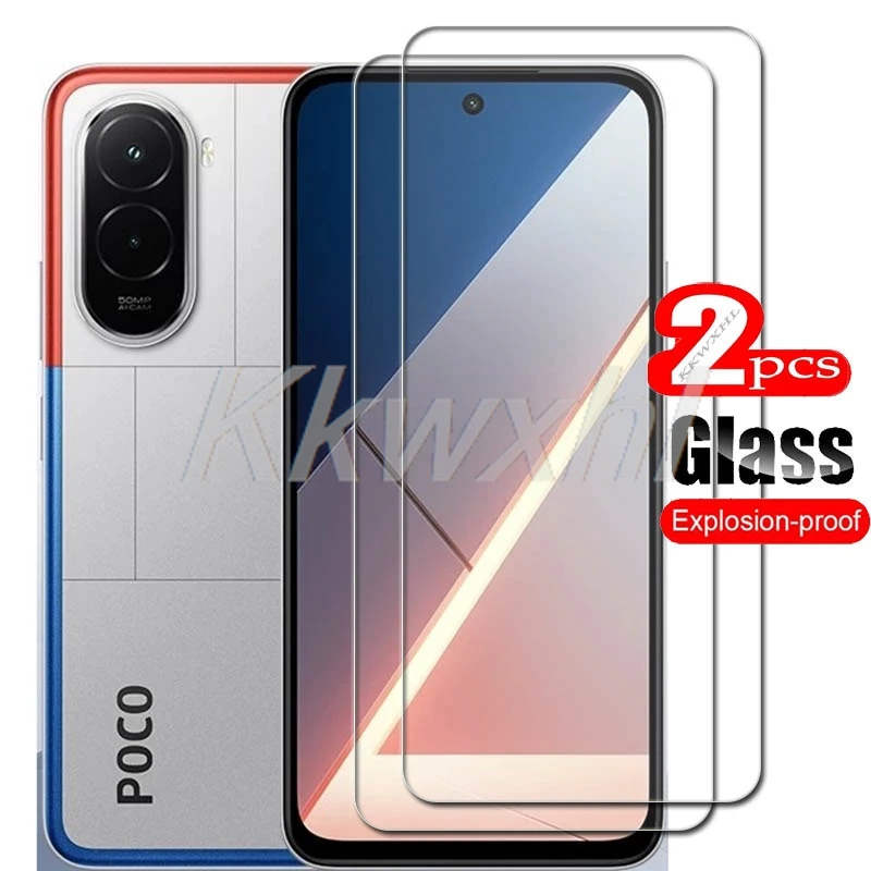 

2 шт. для Xiaomi Poco M7 Plus 6,9 "чехол из закаленного стекла на PocoM7Plus PocoM7 4G M7Plus 5G Защитная пленка для экрана