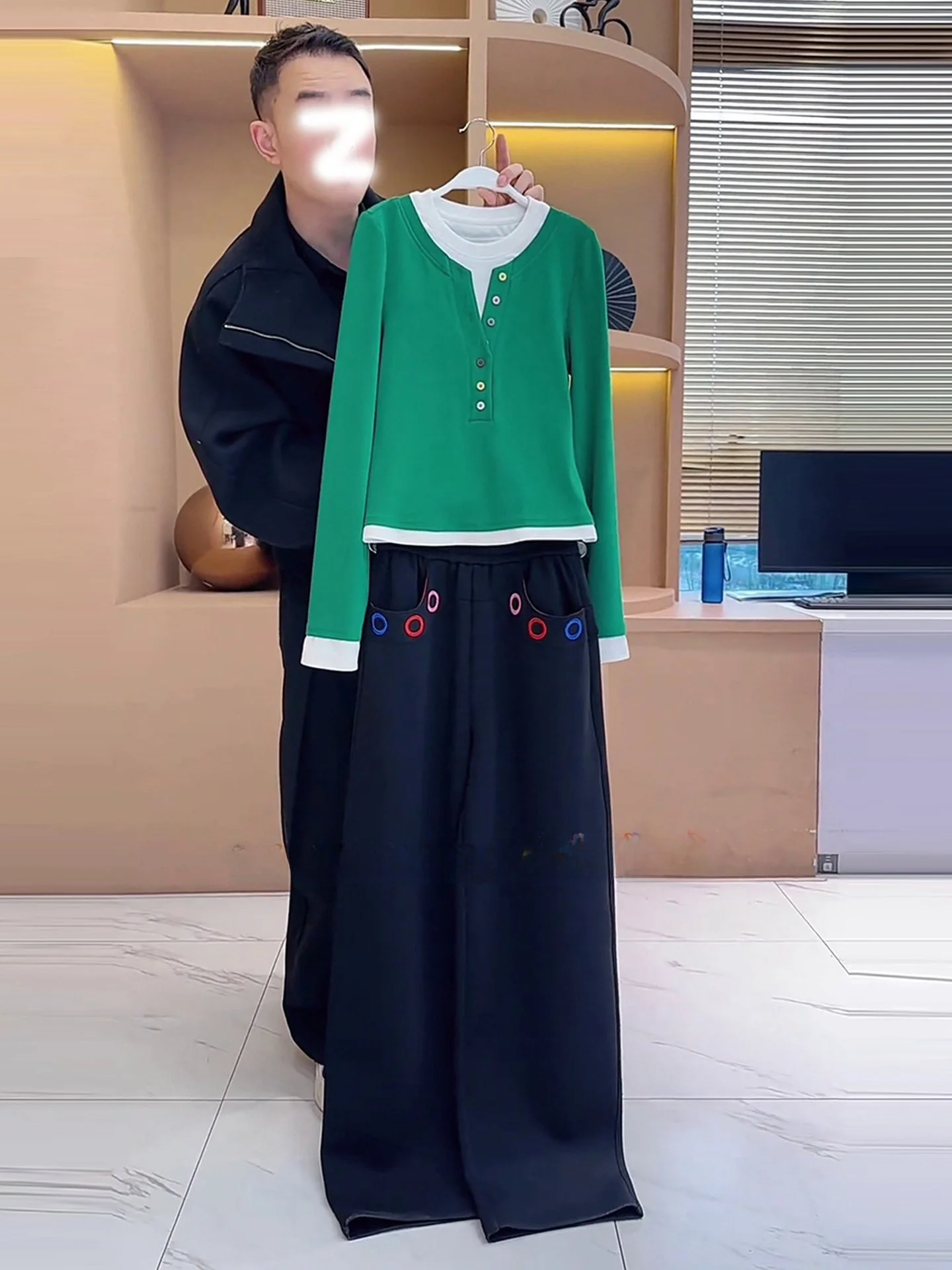 ensemble-deux-pieces-decontracte-pour-femmes-taille-haute-jambes-larges-nouveau-design-sens-long-sve-rond-haut-ne-printemps