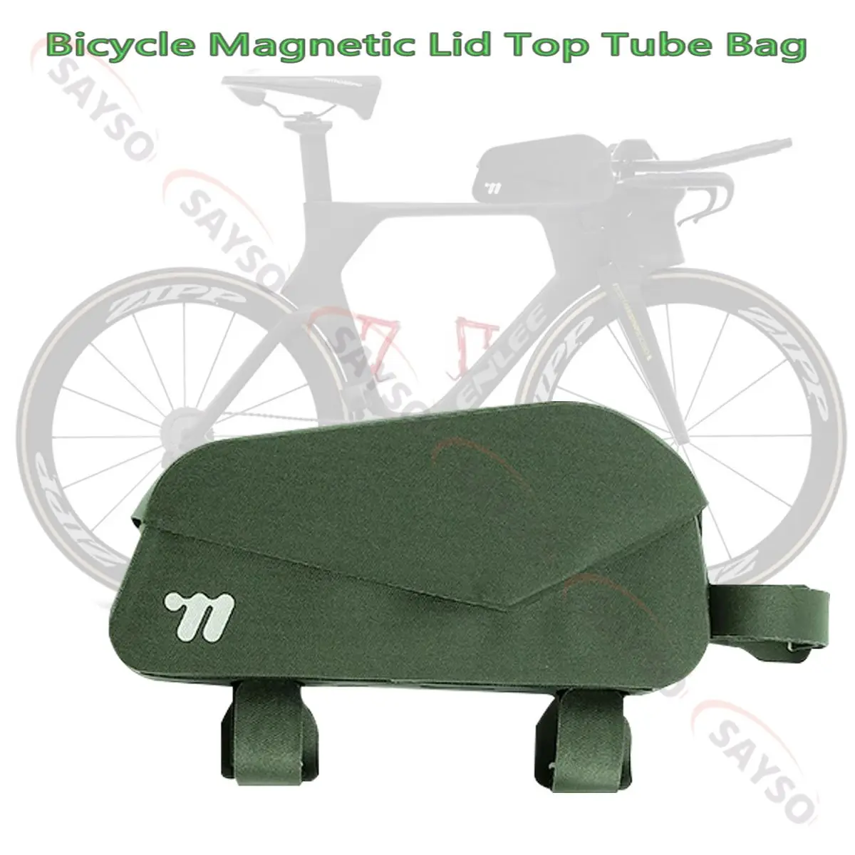 AliExpress 1PC Bicycle Magnetic Lid Top Tube Bag With Bolts Mounted & Straps MTB Road Bike Waterproof Front Frame Structured Bag