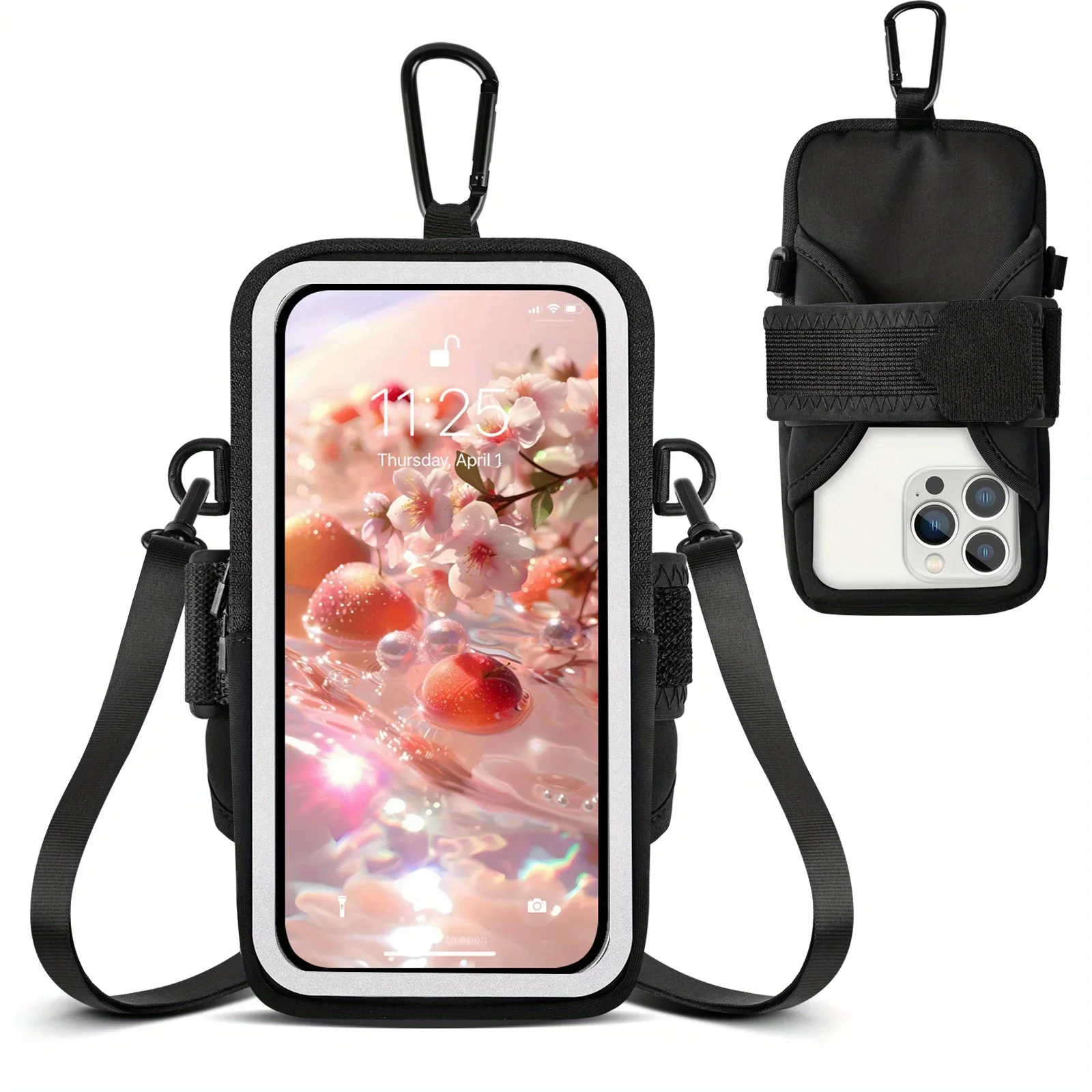 

HAISSKY Crossbody Sports Running Bags Men Women Outdoor Fitenss Touch Screen Armband Wristband Pouch For iPhone Samsung Xiaomi