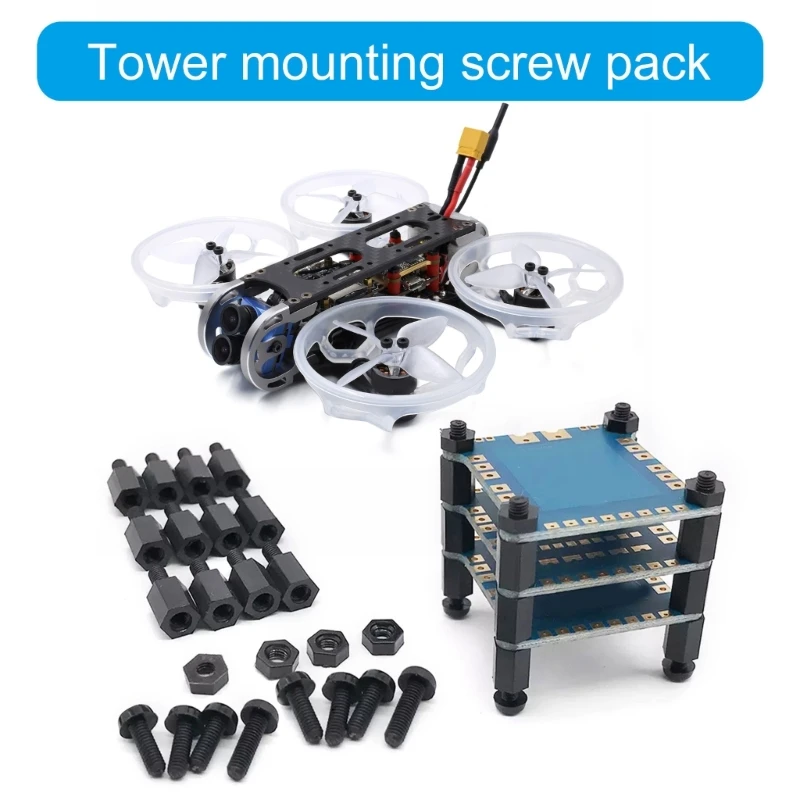 Präzises Nylon-Schraubenset für FPV Quadcopter Flight Controller und ESC-Montageschrauben M2X5/M3X6/M3X8/M3X10