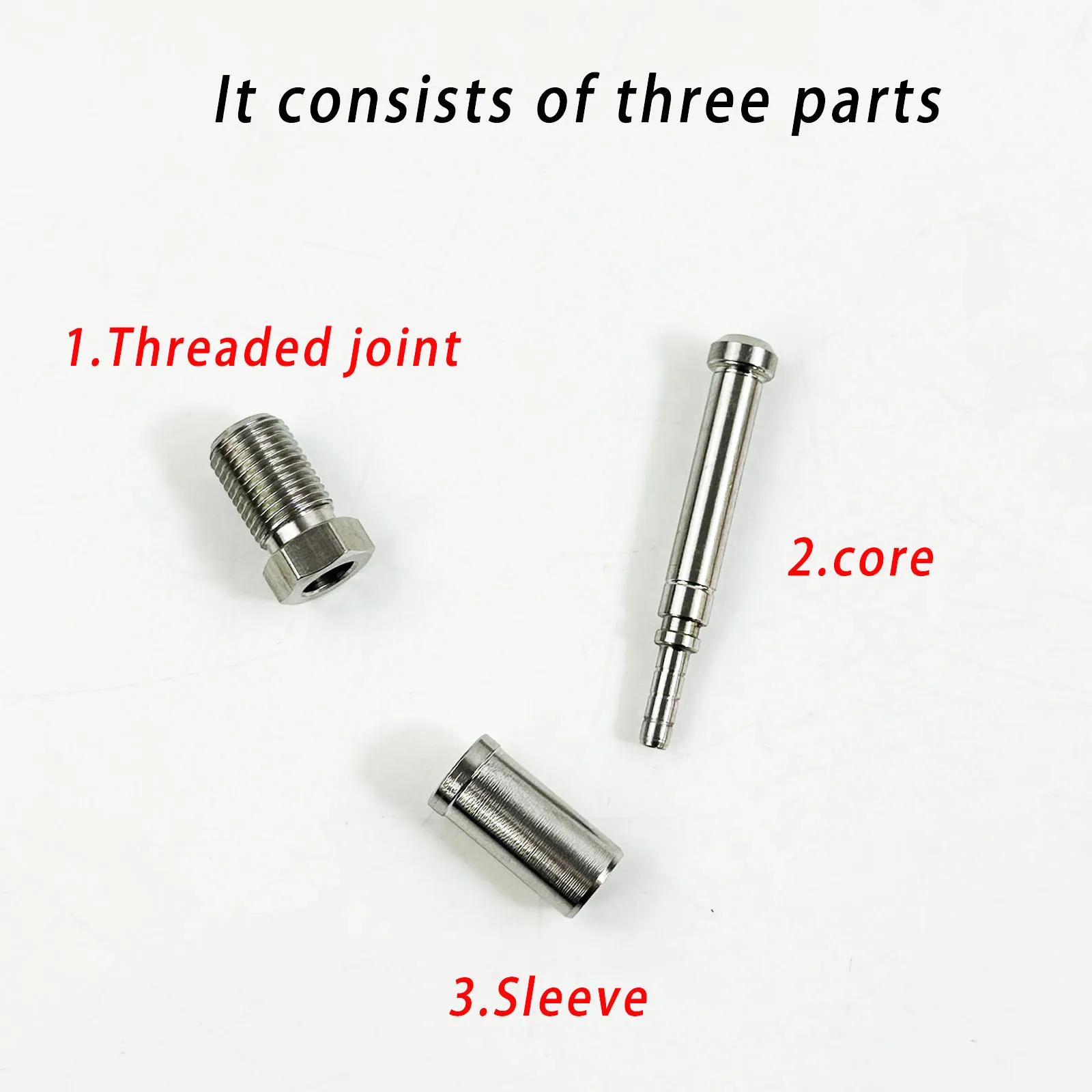 Outer M10 stainless steel buckle brake joint 0 degree/90 degree suitable for car/motorcycle modification brake joint