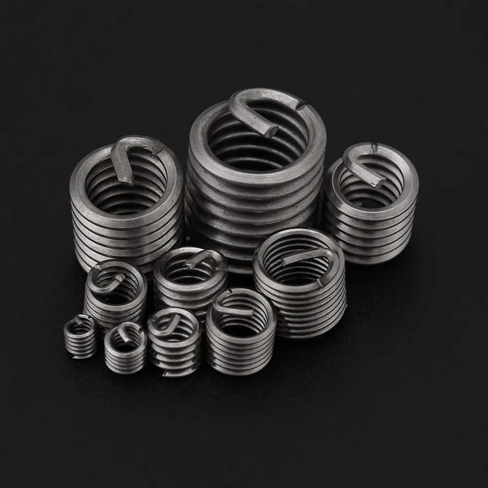 60Pcs 304 Stainless Steel Thread Repair Insert Kit Steel Sheath Helicoil Set / Helicoil Type Insert