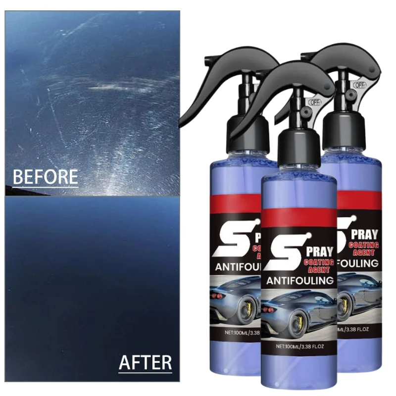 100ml Car Coating Cleaning Spray Agent Hydrophobic Anti Fouling Paint Care Spray Waterproof Auto Surface Protection Polish Agent