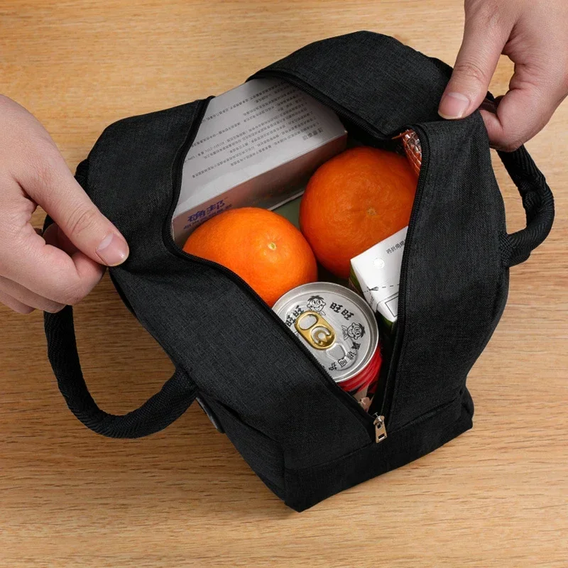 Sac à lunch isolé avec nom personnalisé, sac à bento isolant, sac de riz en aluminium, sac de repas, sac de glace, sac à main pour étudiant