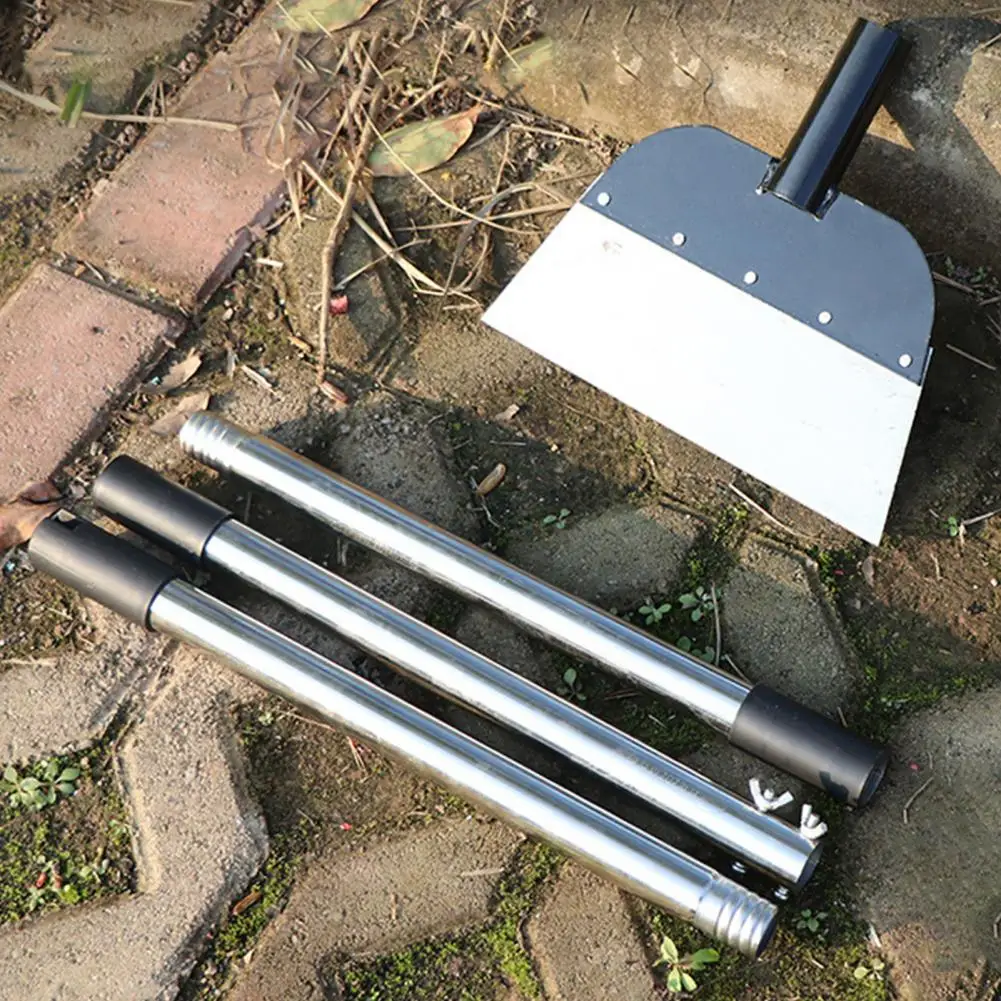 

Инструмент для лопаты льда, многофункциональная регулируемая стальная ручка, садовая лопата, нержавеющая, экономичная ножная педаль, плоская лопата для улицы