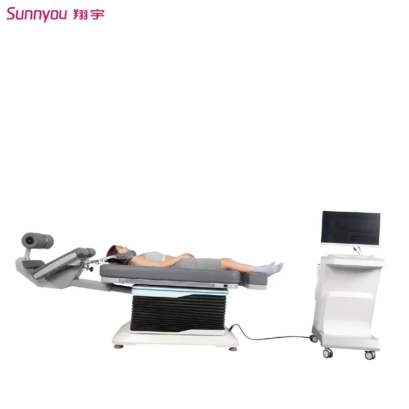 Relaxation Lower Back Muscles Equipment Lumbar And Cervical Spinal Decompression Traction Bed