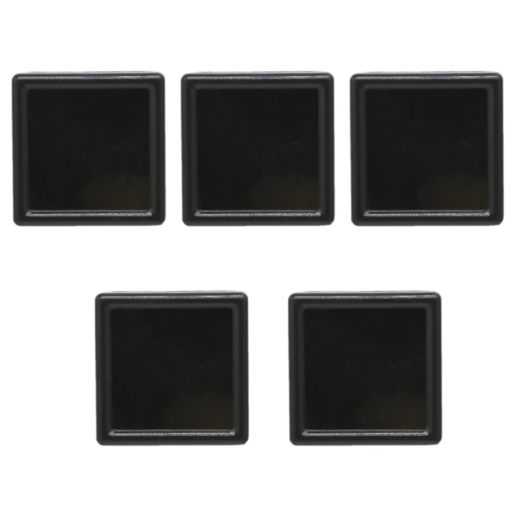 

5 Pcs Lazy Diamond Box Gemstone Display Boxes with Clear Lids Cases for Ring Jewelry Container