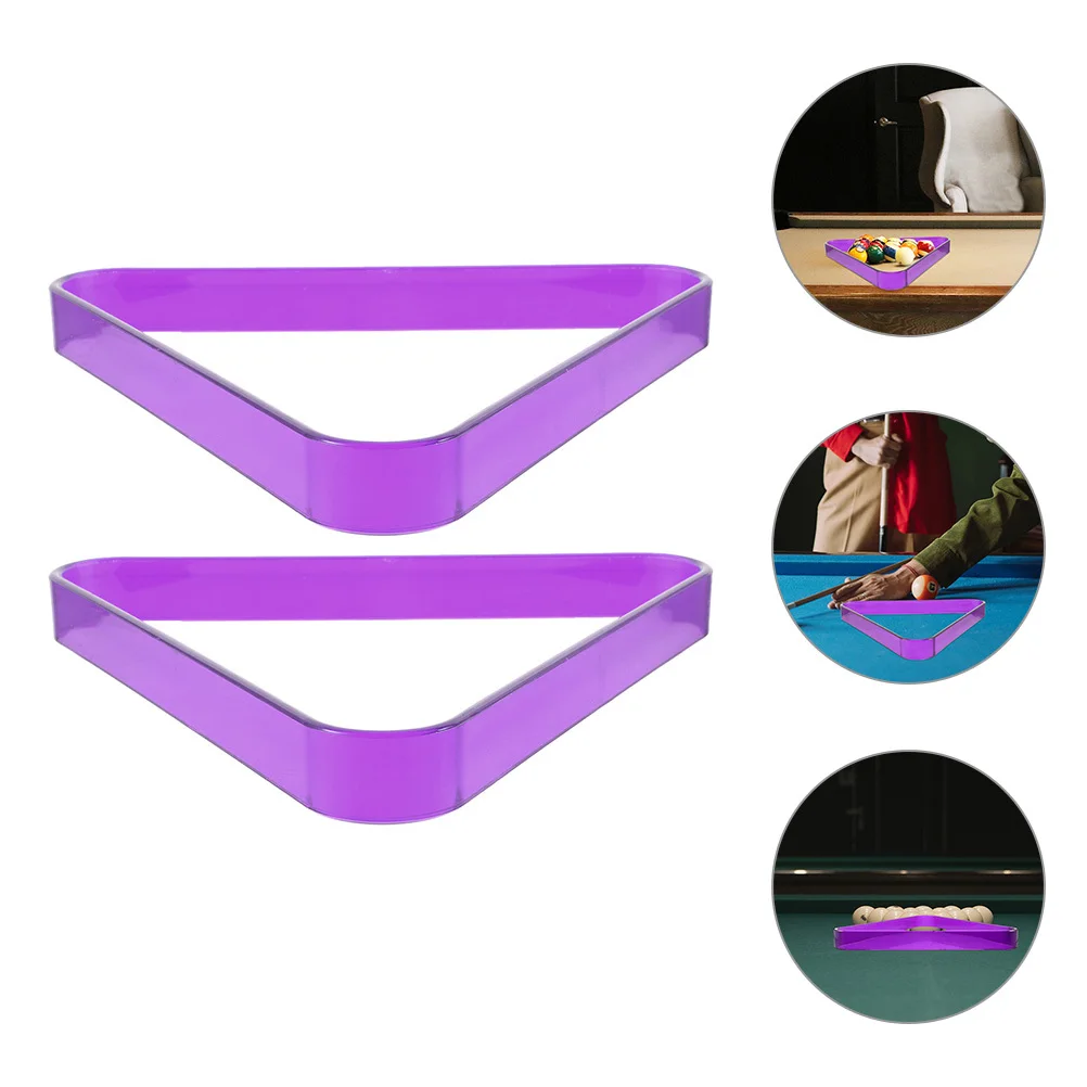 2 pezzi triangolo da biliardo solido porta piscina per PC tavolo da biliardo organizzatore di palline per forniture per tornei di club triangolo da biliardo