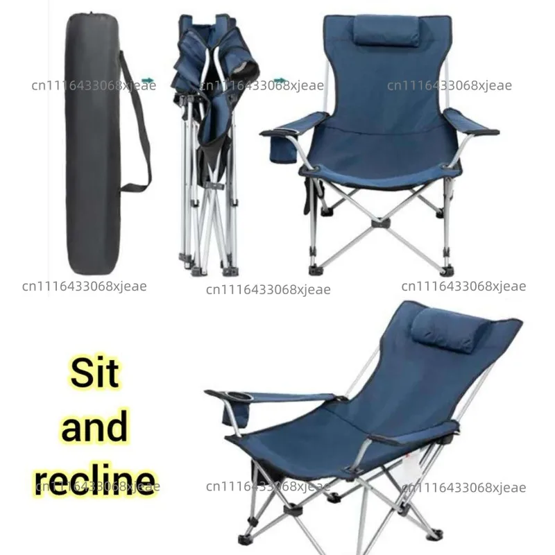 Folding chair office lunch break portable camping beach chair light picnic camping deck chair