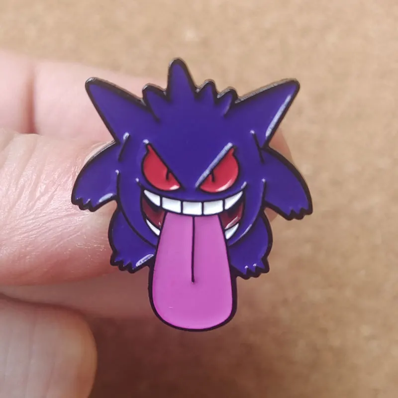 Pokemon Gengar Enamel Pins Brooch Collecting Lapel Badges Men Women Fashion Jewelry Gifts Adorn Backpack Hat