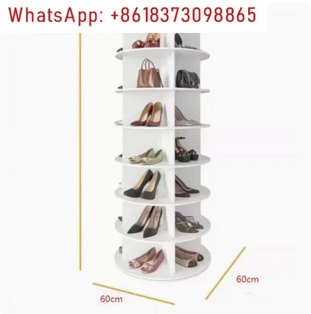 

Original Rotating Shoe Rack Tower, original 7-tier hold over 35 pairs of shoes, Spinning Shoe Display Lazy Susan, Revolving 360