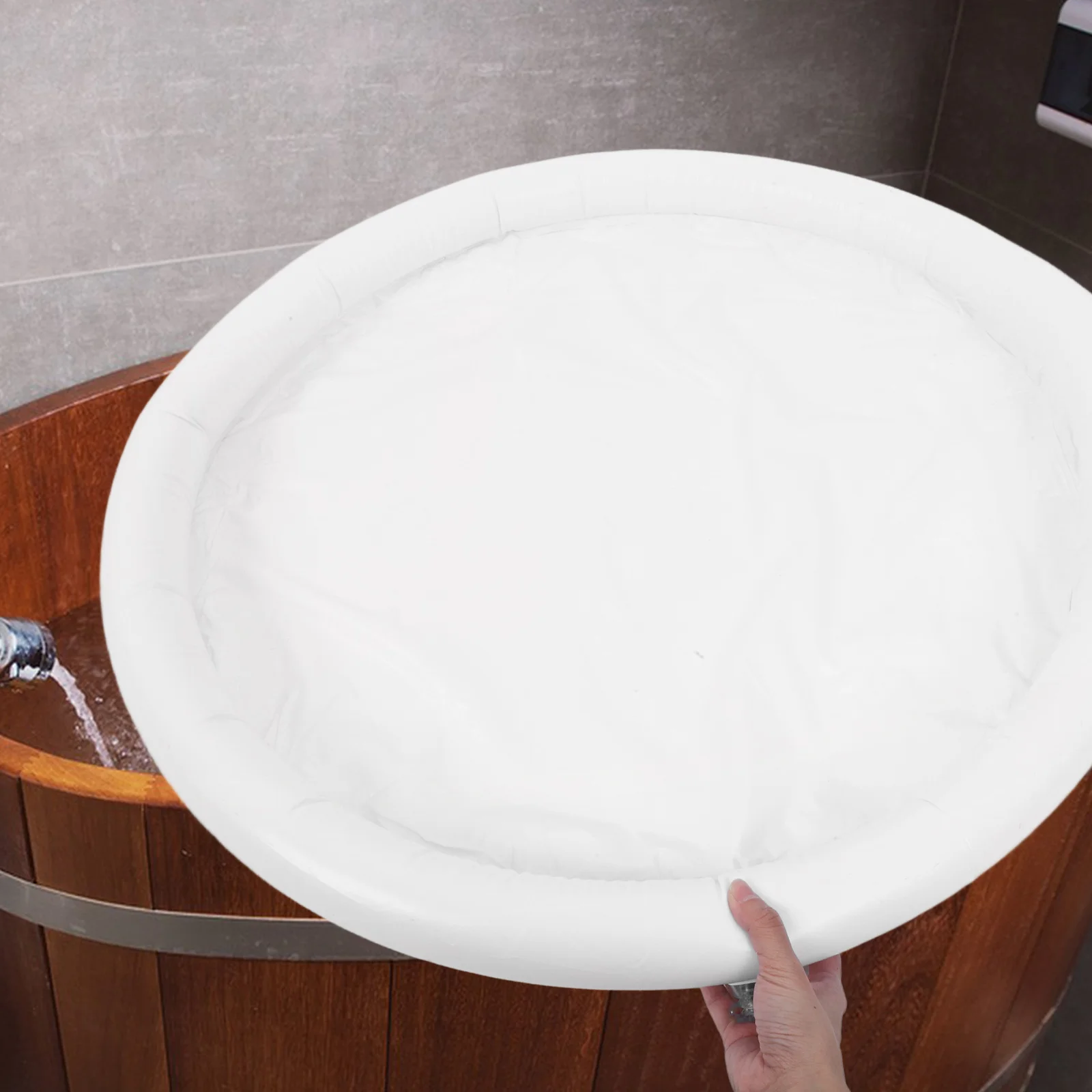 

Foldable Soaking Tub Cover Inflatable Pvc Bath Lid Portable Ice Bath Hood For Hot Cold Water Compact Lightweight Durable Outdoor