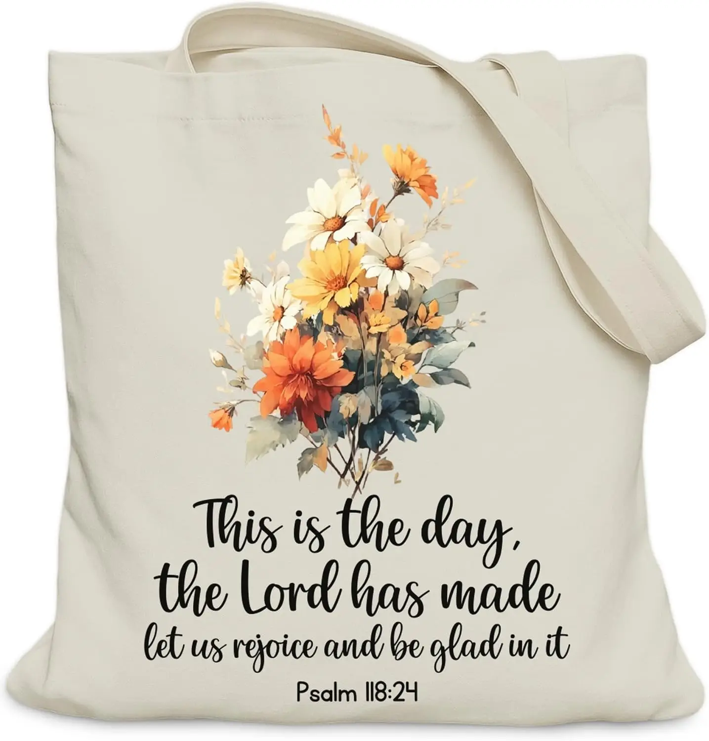 Tote Bag Charms Accessories Eco Friendly Canvas Grocery Tote Bag Christian Gifts Church Bible Study Medium Inner Pocket