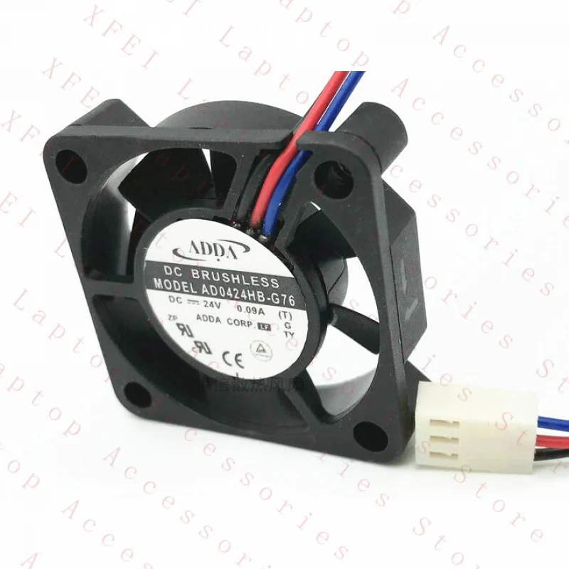 D  1PC AD0424HB-G76 for ADDA Cooling Fan 4CM DC24V 0.09A 3Pin Ultra-quiet New
