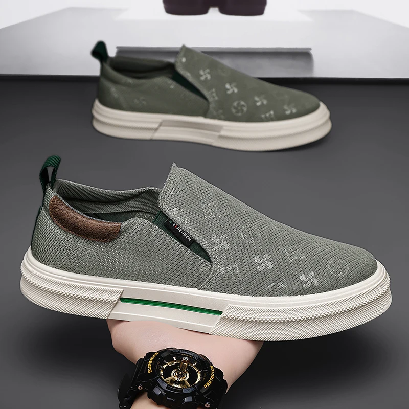 

Модные мужские туфли для папы весны/осени 2025 года — ультрапопулярные модные кроссовки с дышащей сеткой на толстой подошве, стильные и универсальные