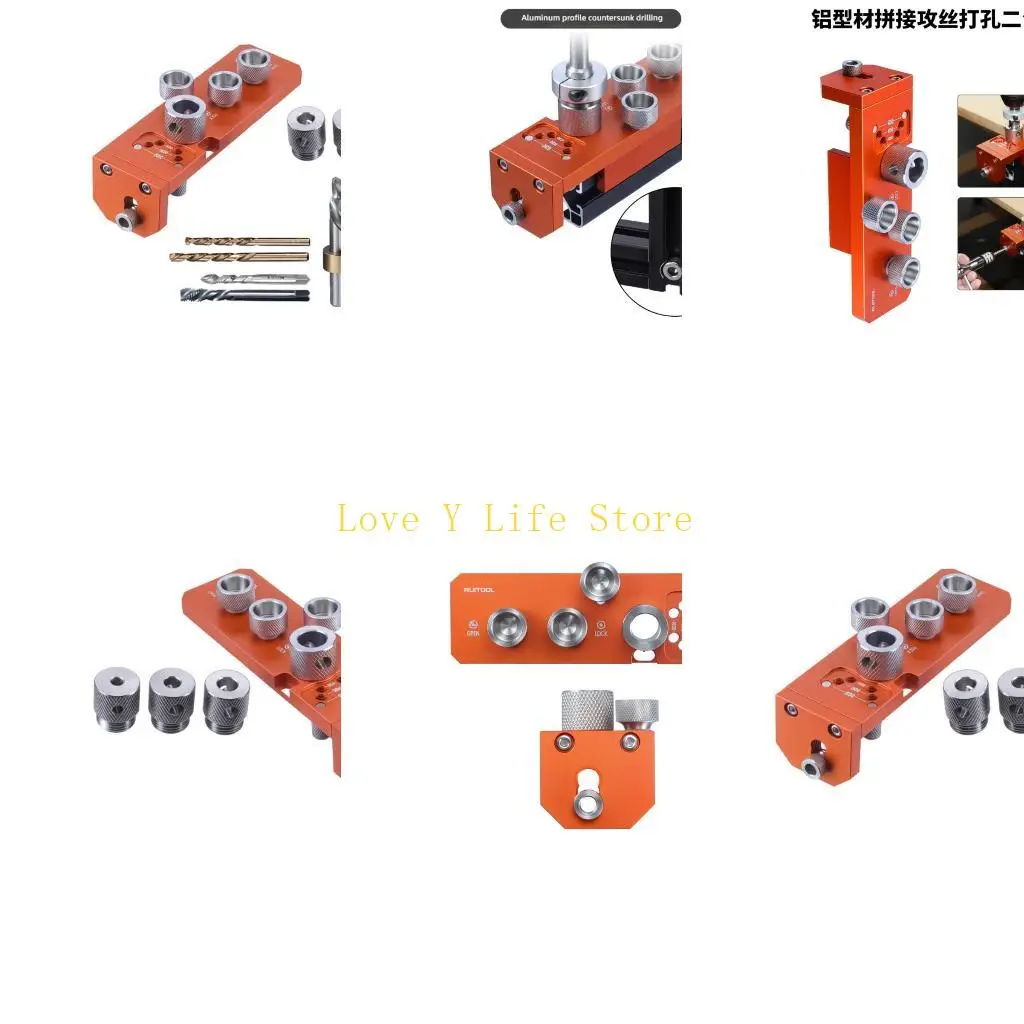 

L74C Сверхмощный алюминиевый сплав 2 в 1, инструмент-локатор для сверления и позиционирования, подходит для деревообработки и