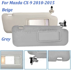 TD11-69-320D-75 Left Right Side Sun Visor For Mazda CX9 CX-9 2010 2011 2012 2013 2014 2015 TDY1-69-320