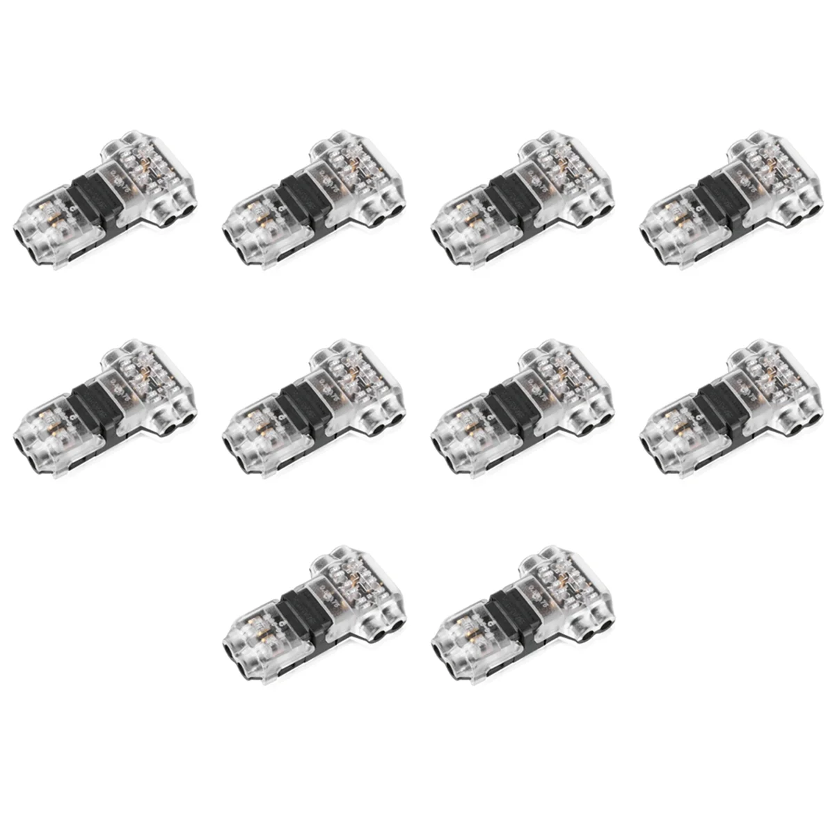 X16A Hot 10PCS Wire Connector, Low Voltage Wire Connector, T-Plug Wire Connector, T-Plug 2-Pin Wire Splice Connector