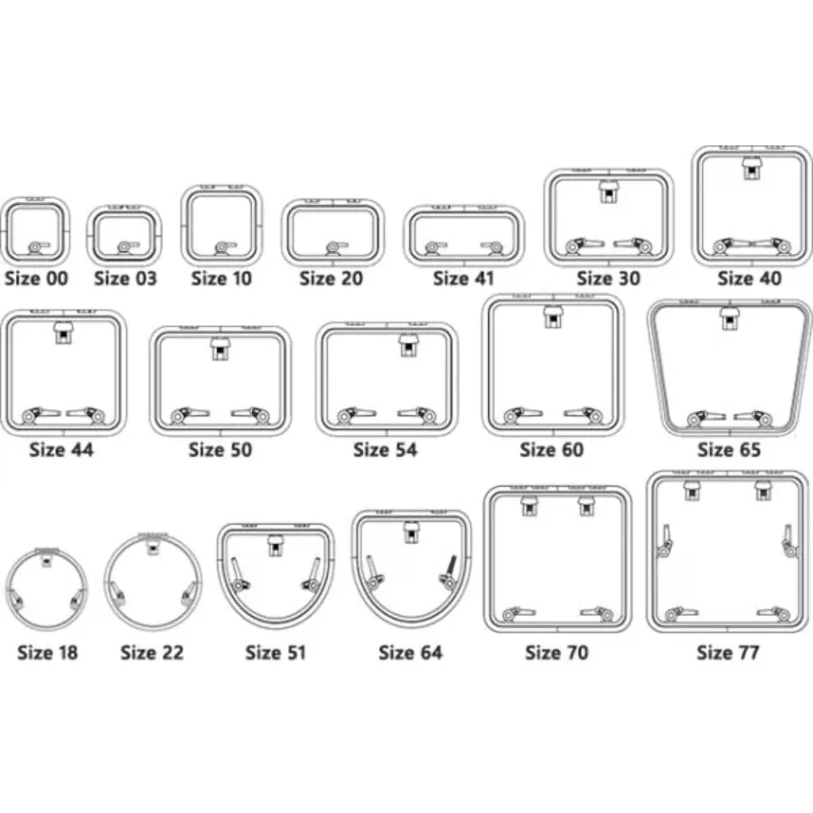 أغطية فتحة مخصصة منخفضة المتوسطة ليومار مع طول الرمل 27.4 بوصة × عرض 27.4 بوصة مثالية لتطبيق سطح البحرية