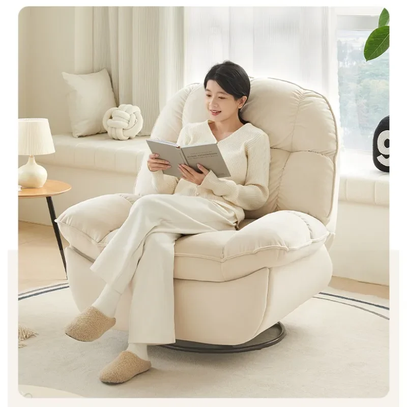 Single sofa fabric living room study balcony electric sofa chair multi-functional rocking chair