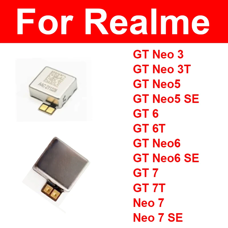 محرك هزاز ل Realme GT Neo 3 3T 5 6 6T SE GT 7T GT 7 T Neo 7 SE محرك هزاز المحرك الاهتزاز إصلاح أجزاء