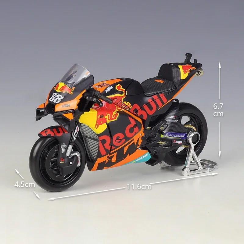 Maisto 1:18 Motorcycle 2021 GP Racing Red Bull KTM Factory RC16 Racing Model Motor Bike Miniature Race Toy For Gift Collection