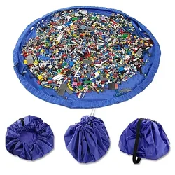 1pc Baby Toy Quick Storage Bag Outdoor Toy Cushion Strap Waterproof Storage Bucket