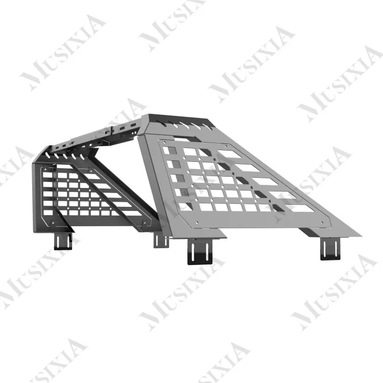 

For Toyota Tacoma 2024+ Bed Racks Musixia Design Truck Rear Roll Cage for Off-Road Pickup Accessories Bucket Roof Rack Tub Rack