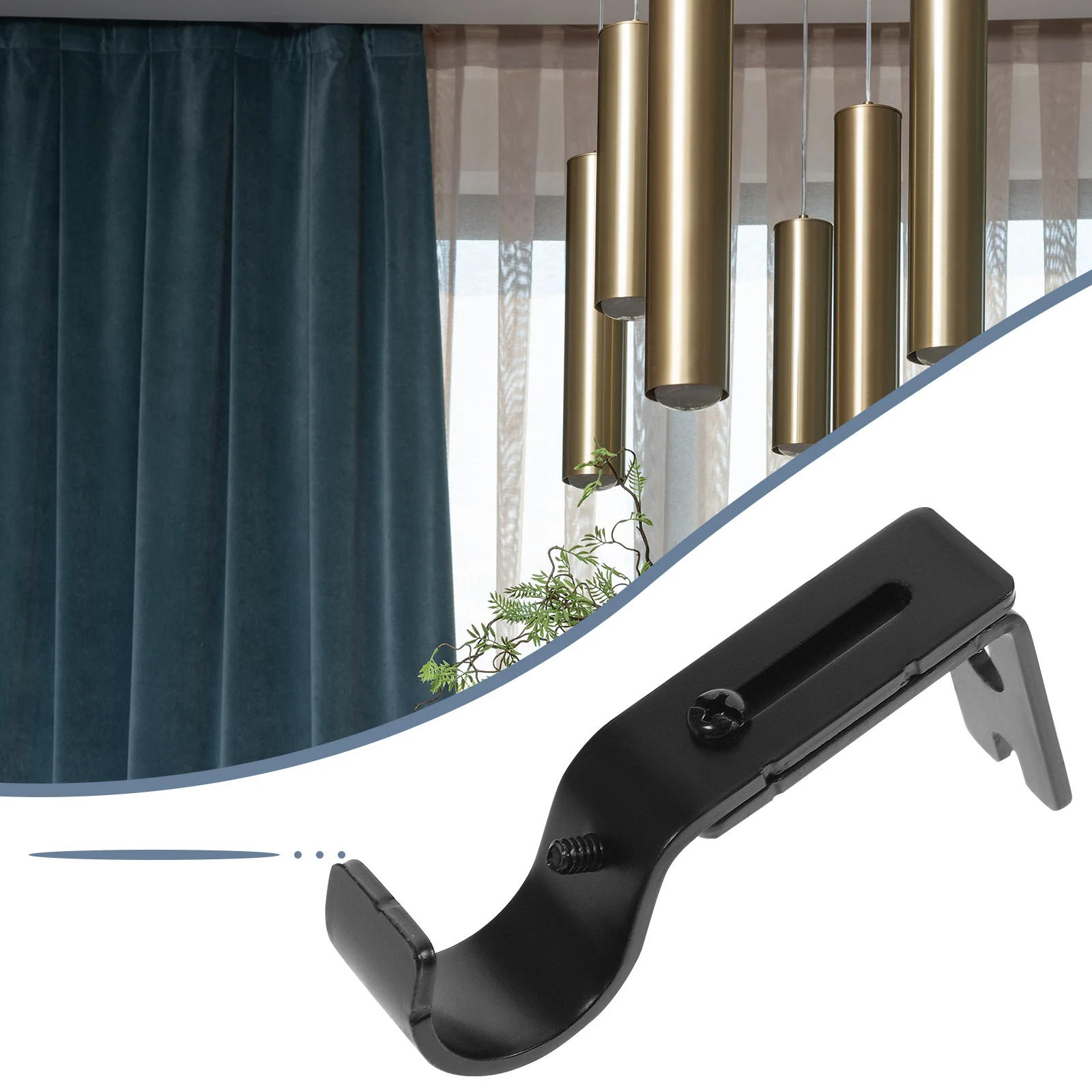 الستار قضيب بين قوسين 1 مجموعة أسلوب بسيط مناسبة لجميع المناسبات غرفة نوم غرفة المعيشة المطبخ نافذة ديكور قضيب الستارة قوس