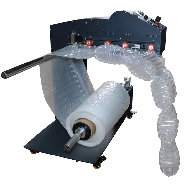 

Cushion Packaging Tube Film Packing Air Filling Automatic Continuous Sealing & Blow up Machine Air Column Bag Inflator