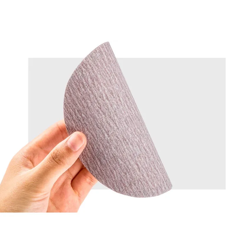 S359T รถ Putty ขัด Flocked กระดาษทราย 5 นิ้วกระดาษทราย Self-Adhesive กระดาษทรายเฟอร์นิเจอร์ไม้เนื้อแข็งสีพื้นผิว