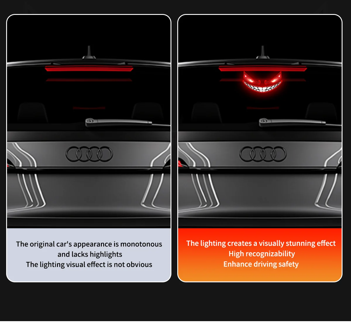 Neue beliebte Devil's Eye Solar-Ladelampe mit dynamischem LED-Licht, mehrere Modi, Warn- und Dekorationslicht ohne Verkabelung – Detail 3