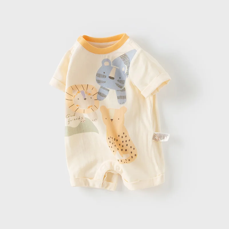 Dave Bella Baby Newborn Jumpsuit Creeper Summer Cool Comfortable Boys Girls Romper Casual Print Cute Gentle Clothes DB2251540